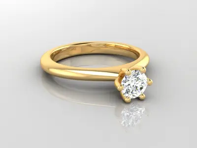 Ring M28 The luxury female ring with gem wedding 3D print model