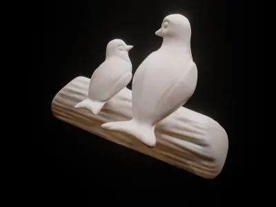 Birds Sculpture 3D print model