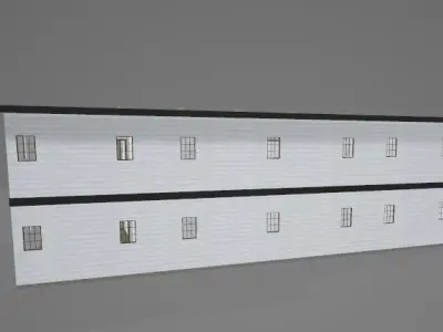 Game-Ready Studio Apartment Complex Low-poly 3D model