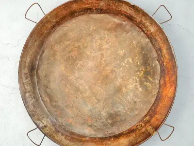 Giant Iron Round Tray 3D model