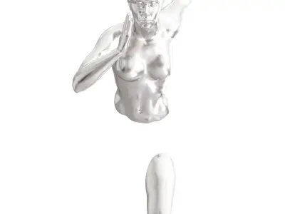 Runner Woman Wall Decor 3D model