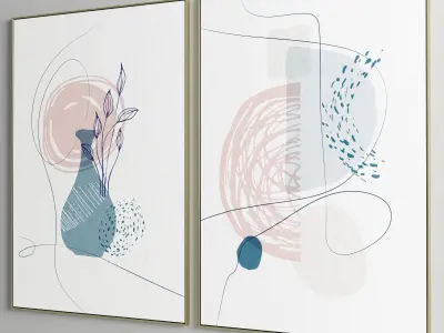 Photo Frame 44 Low-poly 3D model