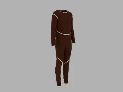 Sport Suit Low-poly 3D model