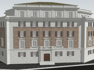 Residential Building in Via Ombrone 14 Rome Italy 3D model