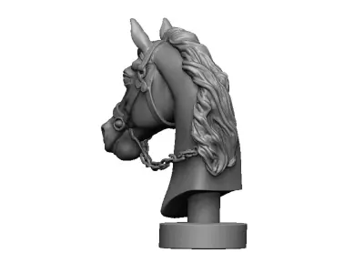 horse head 3D print model