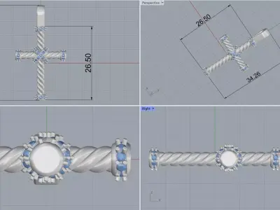 cross 3D print model 14