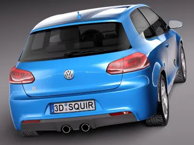 Volkswagen Golf R 2012 3D Model 3D model