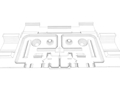 Skatepark-Skate Park PACK 3D model