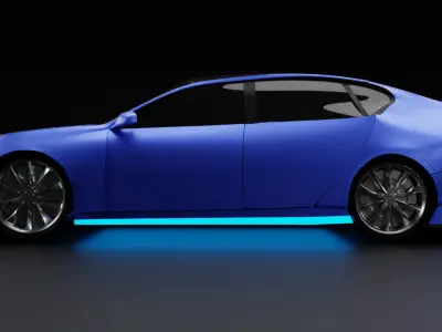 Tesla Model S car  3D model