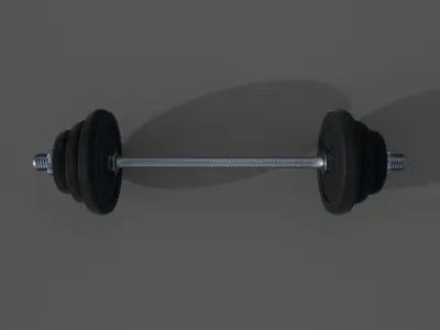 Dumbbell Low-poly 3D model