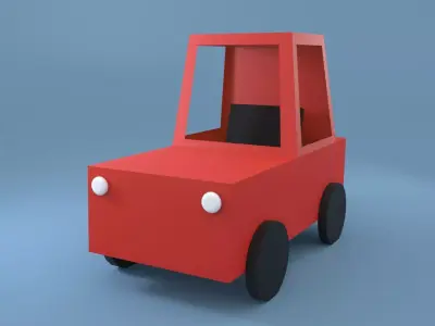 Low Poly Car toy Low-poly 3D model buy