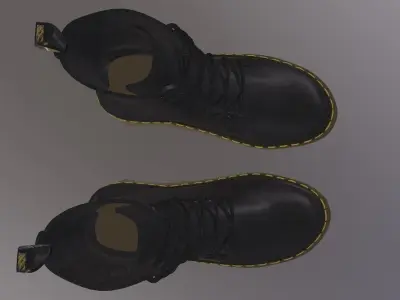 DR MARTENS 1460 BOOTS PBR Low-poly 3D model