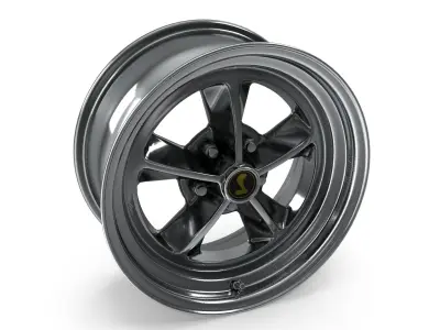 Legendary Wheel Co GT9 Alloy Wheel 17x8 Natural Machined  3D model