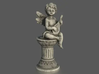 ANGEL WITH GUITAR 3D model