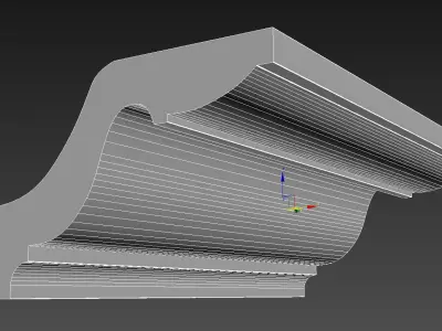 Cornice Moulding Low-poly 3D model