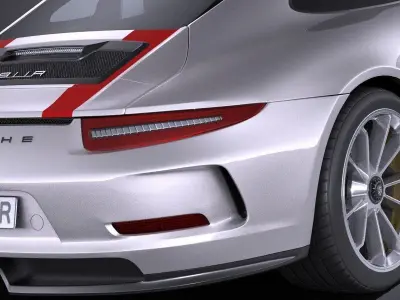 Porsche 911 R 2017 3D model