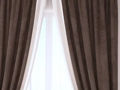 Set 91 Curtains 3D model