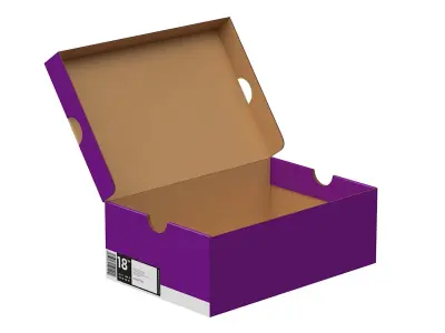 Nike Shoe Box PBR 13 Low-poly 3D model