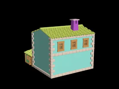 Medieval House 24 3D Model 3D model
