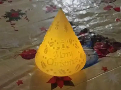 Christmas Tree Lamp Free 3D print model