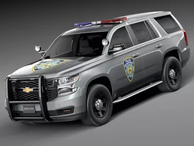 Chevrolet Tahoe PPV 2015 NYPD 3D model