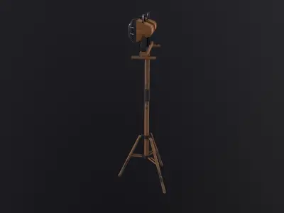 Work Light Tripod 3D Model Low-poly 3D model