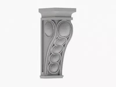 Scroll Corbel 48 - 3D Printable 3D model