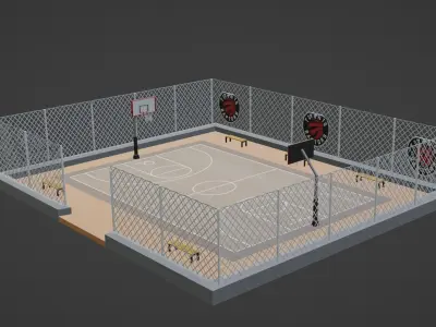 Basketball Stadium - Boston Celtics Low-poly 3D model