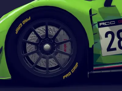 Cartoon Car GTH Low-poly 3D model