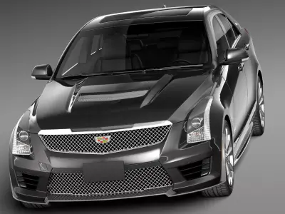 Cadillac ATS-V Sedan CG 2016 3D model