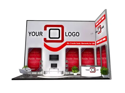 Booth Exhibition Stand a519b 3D model