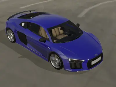 Audi R8 V10 plus 3D model