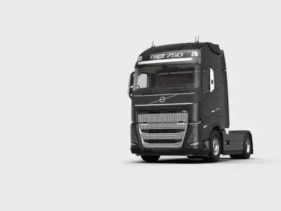 Truck model Low-poly 3D model