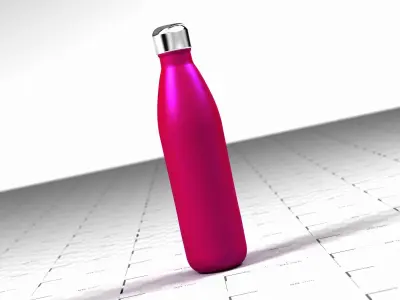 Bottle steel sport 3D model