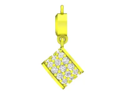 5947 luxury diamond earrings 3D print model