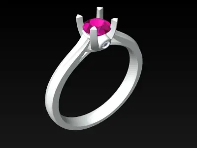 Diamond Ring - Womens Rings - N723857 3D print model