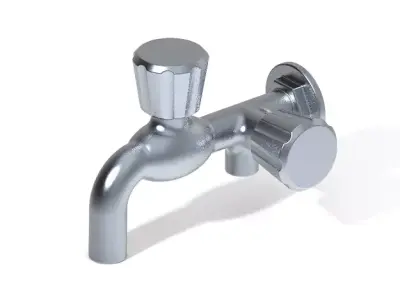 Stylish Two Way Tap 3D print model