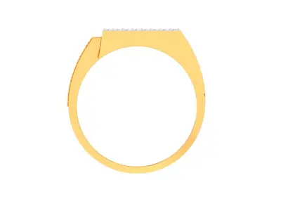 Mens gemstone diamond men Ring with details images 10 3D print model