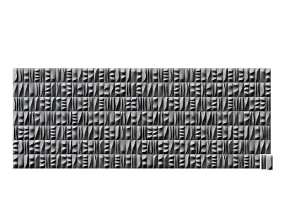 Tile line curve decor n2 3D model