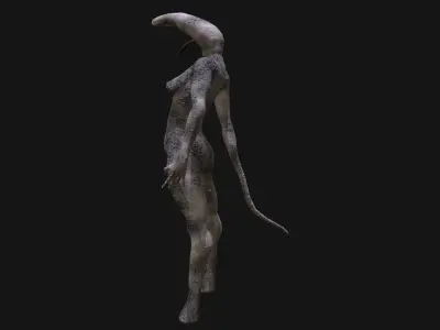 Mutant Thing Creature Low-poly 3D model
