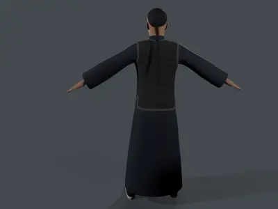 farmer avatar Low-poly 3D model