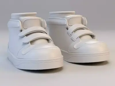 Cartoon Sport Shoes 3D model