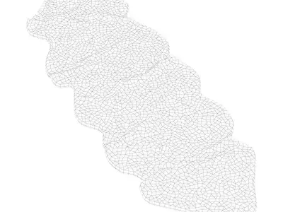 Sheepskin Ivory Area Rug 3D model