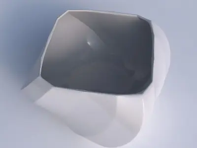 Bowl helix with bands uniform vertical 3D print model