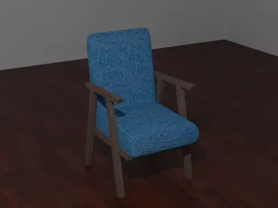 Chair Low-poly 3D model order