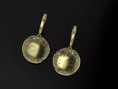 Women Earrings 3dm 3D print model