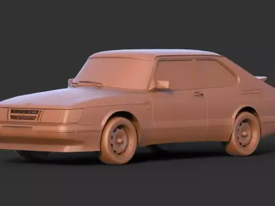 Saab 900 Turbo 3D print model