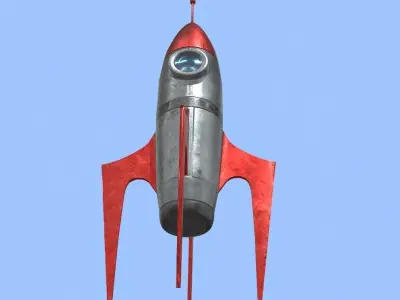 Spaceship rocket Free 3D model