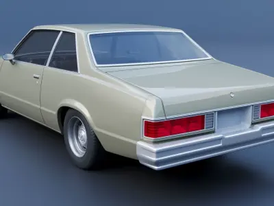 Chevrolet Malibu Coupe 1981  3D print model