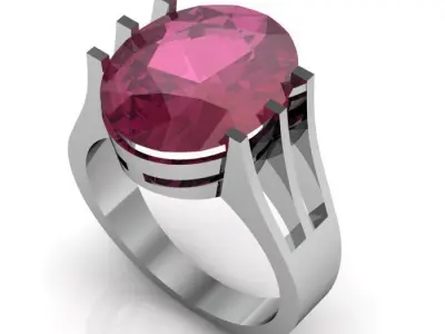 ruby ring Free 3D print model purchase